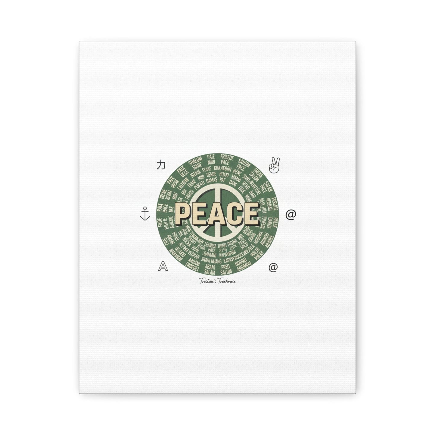 Peace doodle canvas | hand drawn sketch aesthetic, handwritten message