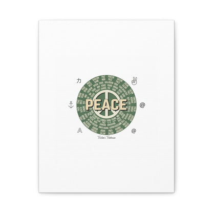 Peace doodle canvas | hand drawn sketch aesthetic, handwritten message