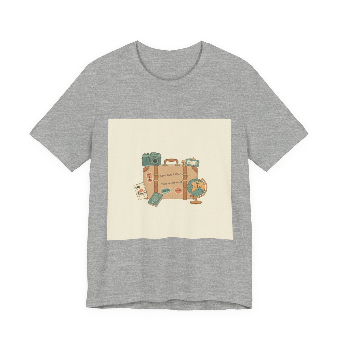 Vintage Travel Postcard tee | passport stamp, wanderlust design