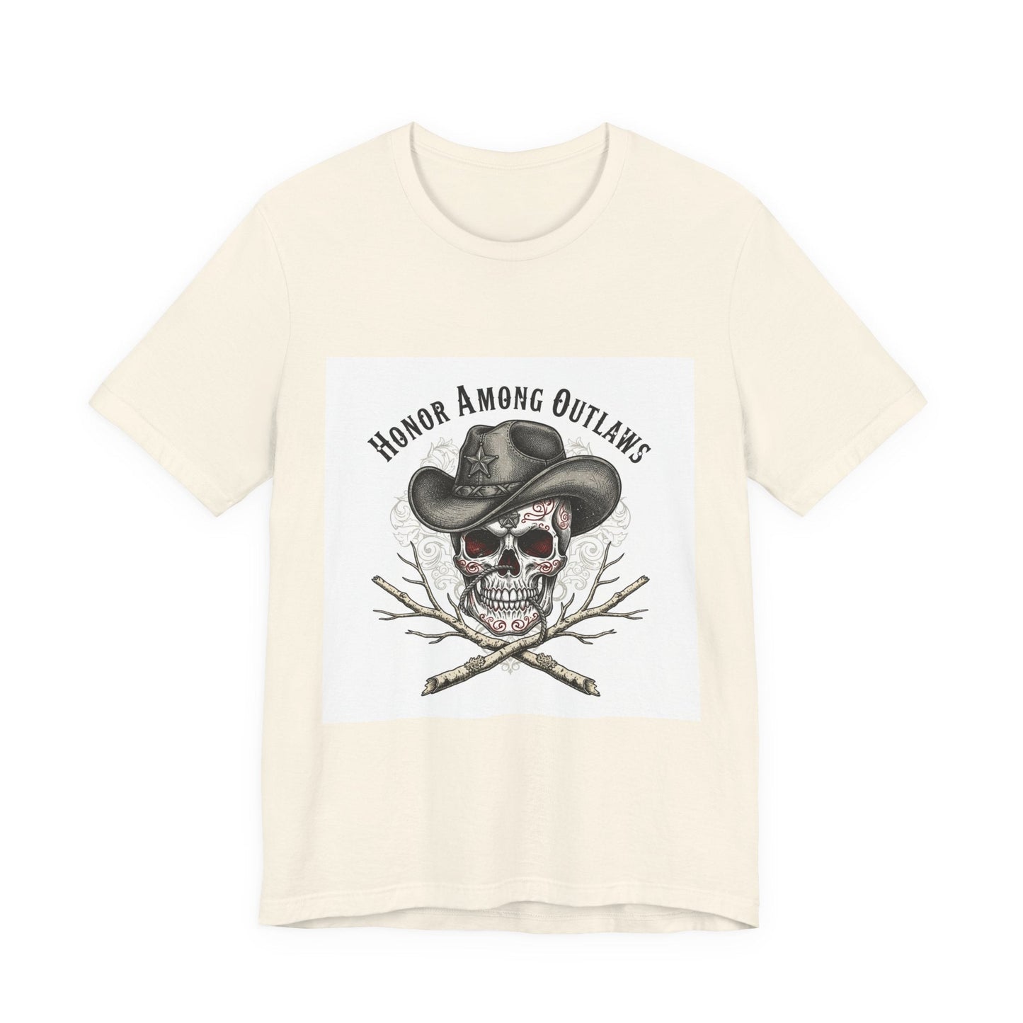 Western Skull Art Tee | cowboy horror shirt, gothic Americana