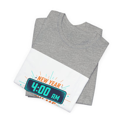 New Year 4:00 AM New Me Tee | Holiday Apparel, Festive Party Shirt