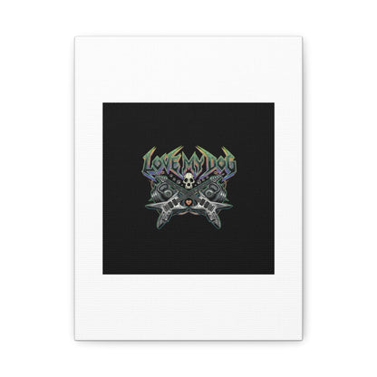 Love My Dog metal font Canvas | gothic wellness quote, edgy self-care merch
