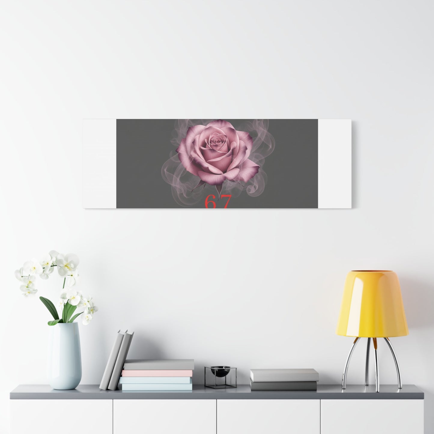 6 7 Valentine's Canvas | Viral Gothic Rose Wall Art | 6 7 Meaning Dark Romance