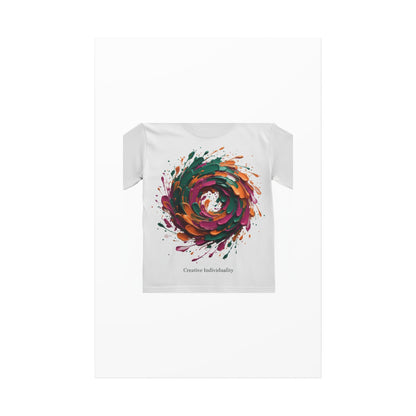 Painterly Abstract Floral Swirl Canvas | Matte Stretched Canvas