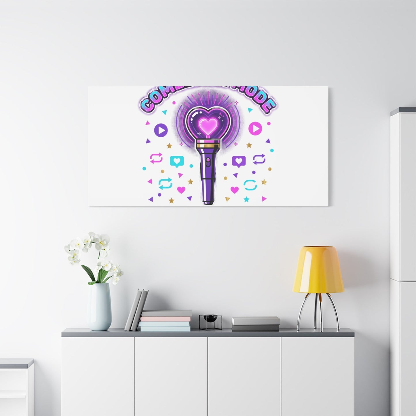 Comeback Mode Lightstick Canvas | K-pop Comeback, Streaming Squad
