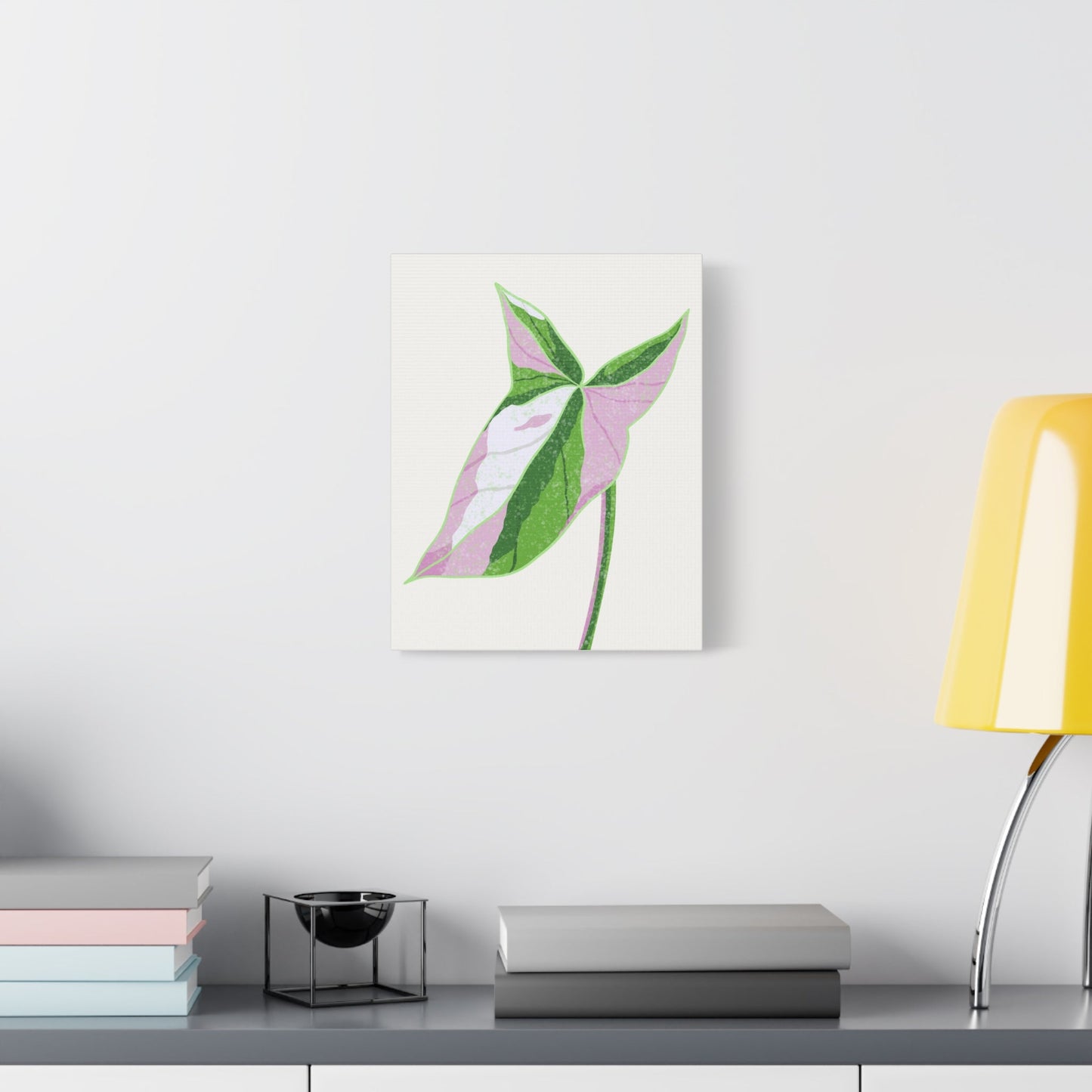 Syngonium Tricolor Canvas Print – Botanical Wall Art
