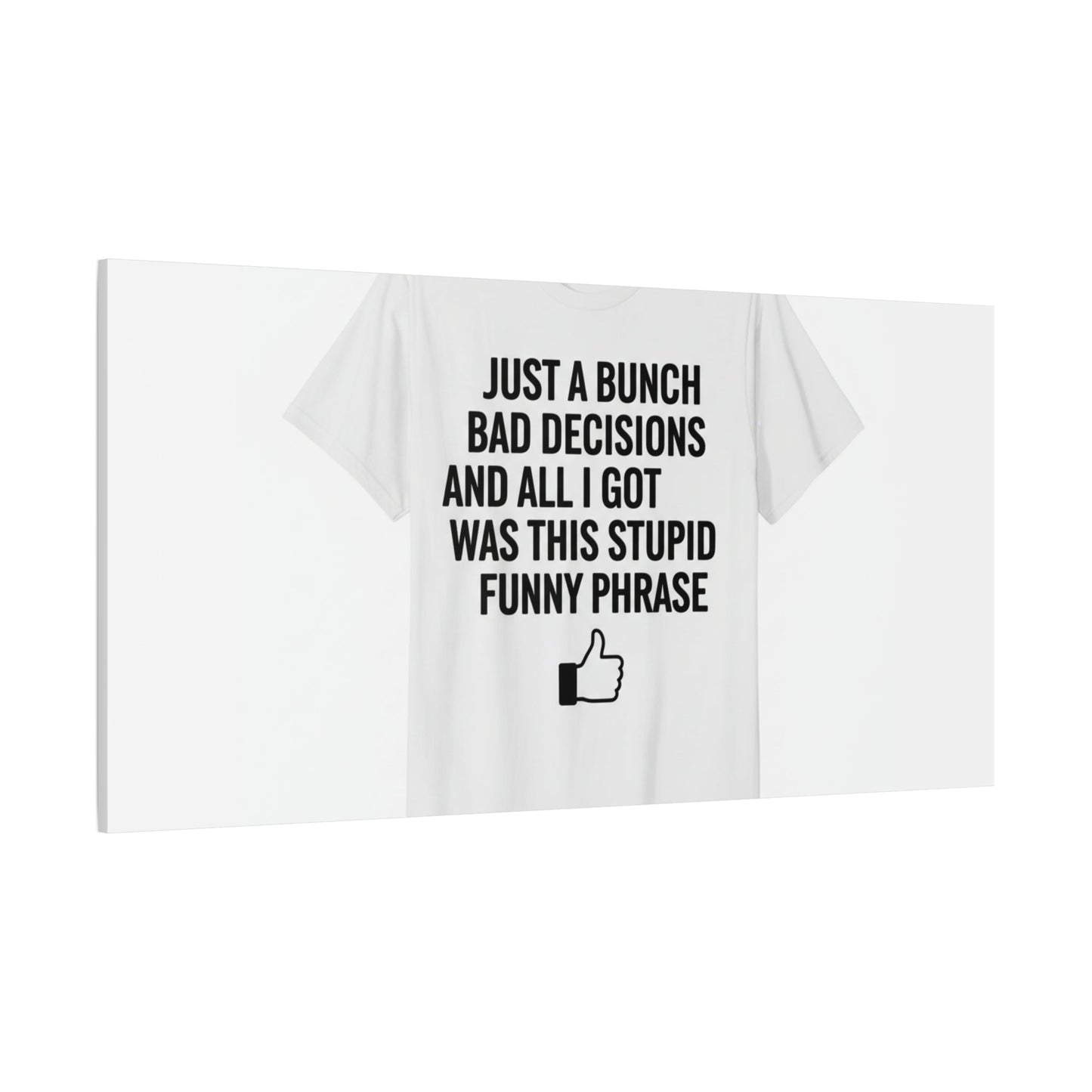self-deprecating quote Canvas | sarcastic introvert wall art, anxiety humor