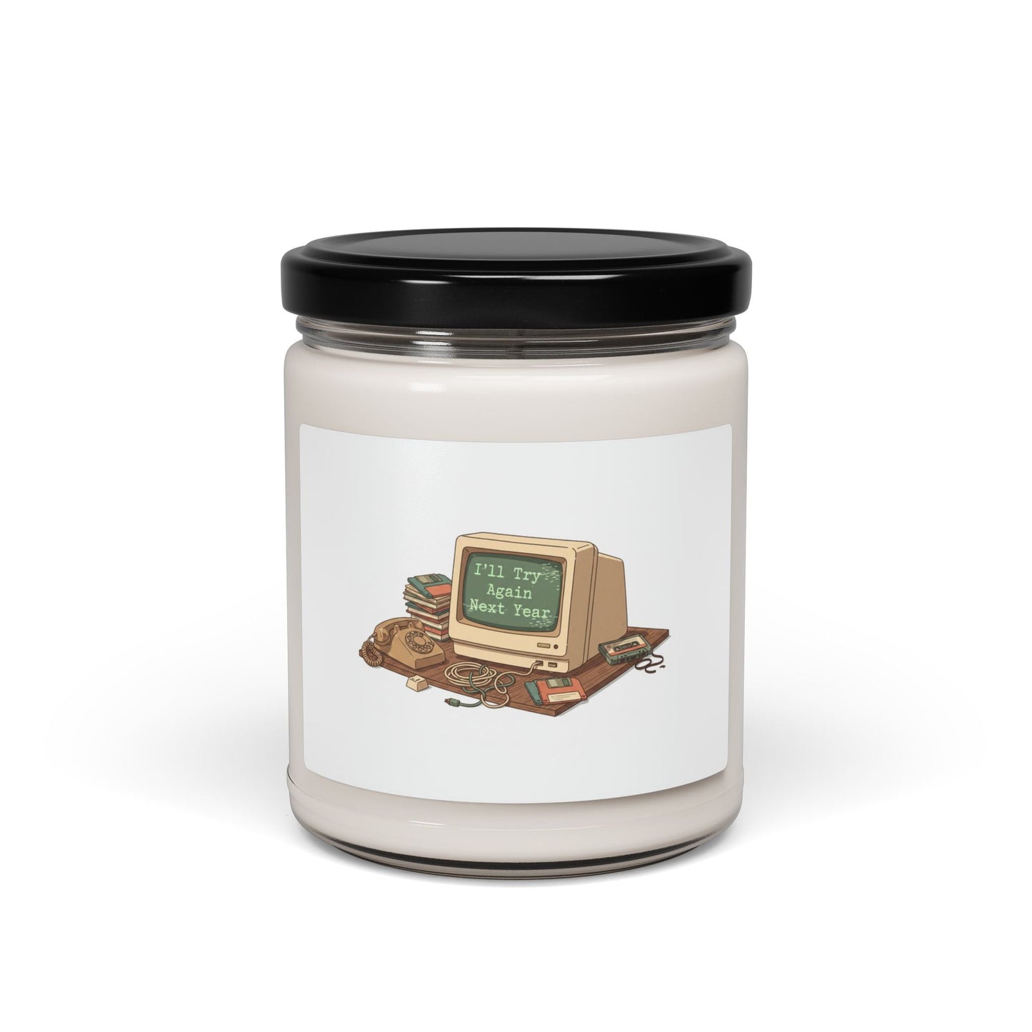 I'll Try Again Next Year Candle | Scented Soy Candle, Resolution Skepticism