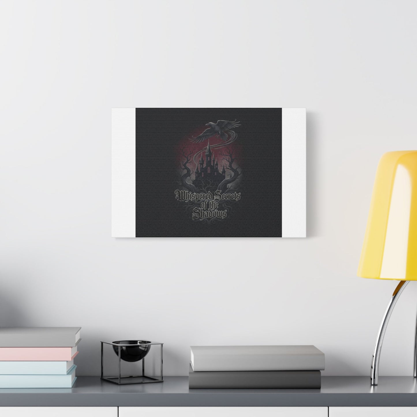 Whispered Secrets of the Shadows Castle Wall Art, Matte Canvas | Gothic Medieval Decor