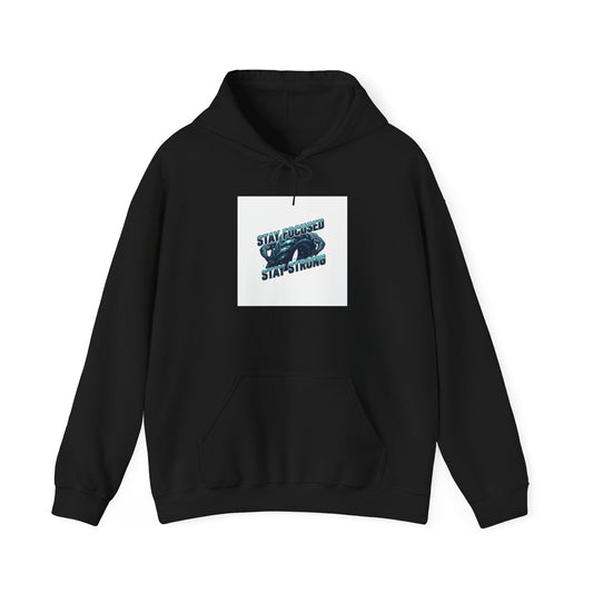 Stay Strong Winter Grind Hoodie | gym motivation hoodie, sweat through winter