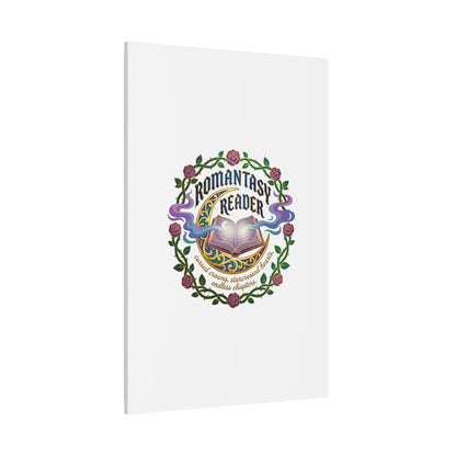 Romantasy Reader Canvas Print | enchanted bookish celestial gothic