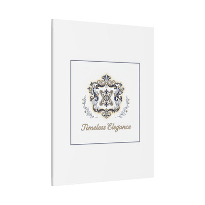 Ornate Brooch Emblem Canvas | Vintage Formalwear Accents, Baroque Print