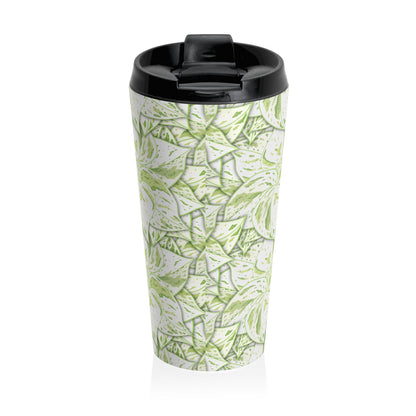 Snow Queen Pothos Pattern 15 oz Vacuum Insulated Stainless Steel Travel Tumbler