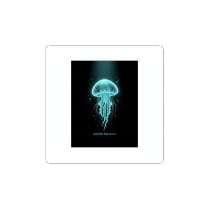 Bioluminescent Jellyfish Sticker | Neon Deep Sea Aesthetic, Glow Blob Design
