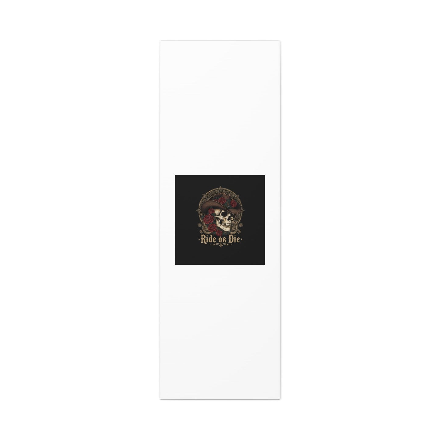 Ride or Die Skull Canvas | Western Skull Art, Gothic Americana
