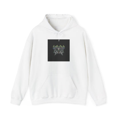 LOUD Self-Care, Metal Font Hoodie | gothic wellness quote, edgy self-care merch