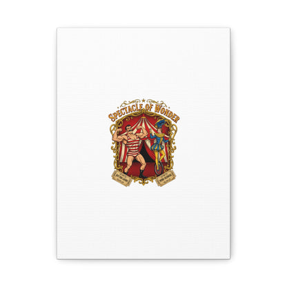 Spectacle of Wonder Circus Art Print, Canvas | Vintage Carnival Design