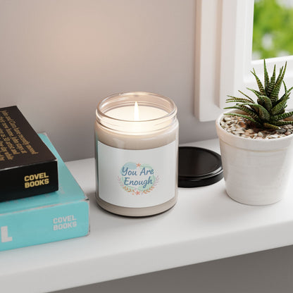 You Are Enough Soy Candle | Mental Health Affirmation, Self Care Scent
