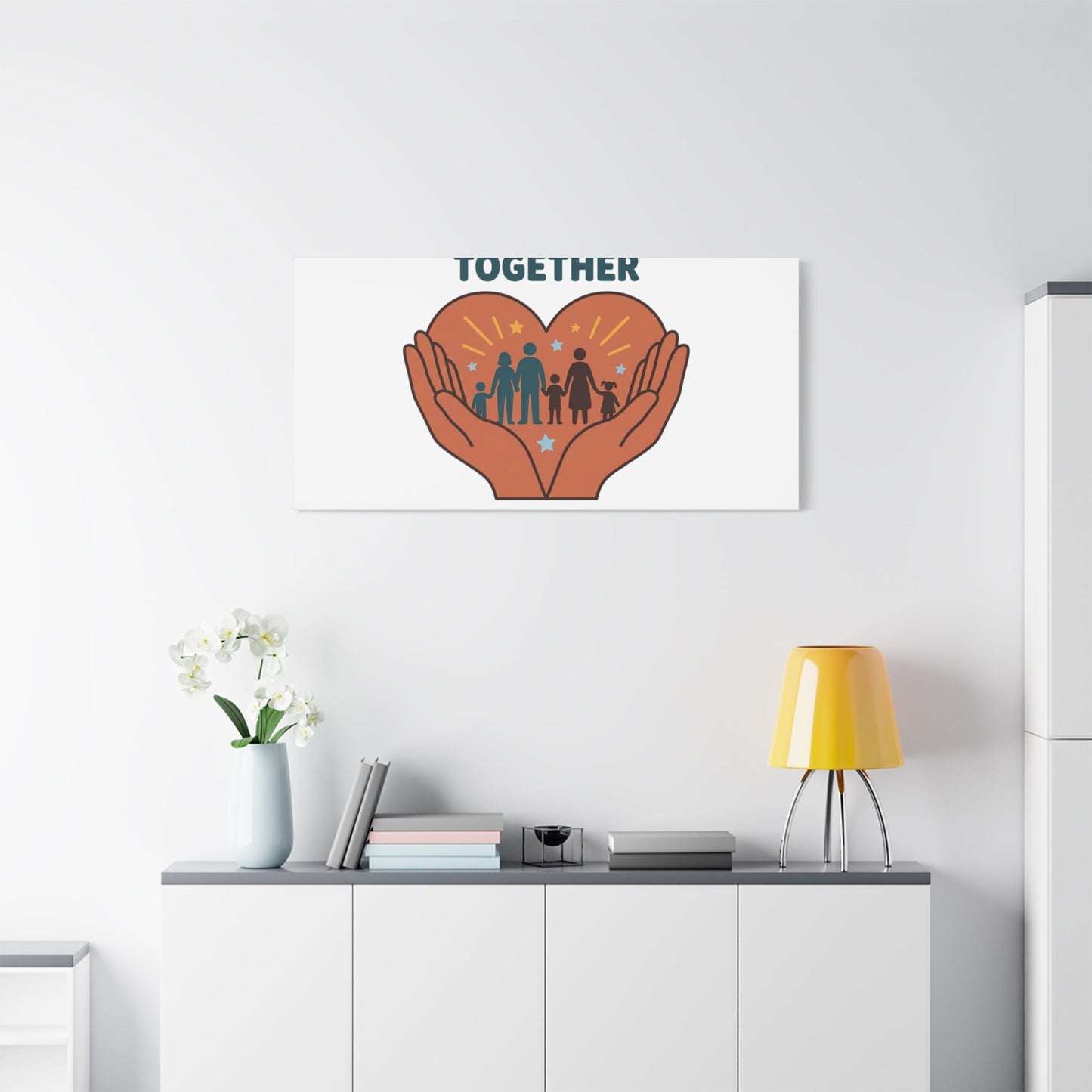 Families Belong Together Canvas | Family Unity, Bilingual Solidarity