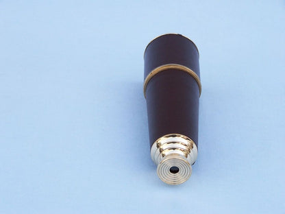 Deluxe Class Admiral's Brass - Leather Spyglass Telescope 27"" w/ Rosewood Box