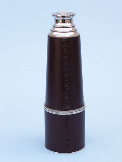 Deluxe Class Admiral's Brass - Leather Spyglass Telescope 27"" w/ Rosewood Box
