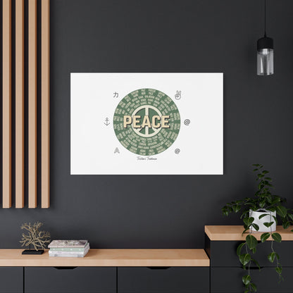 Peace doodle canvas | hand drawn sketch aesthetic, handwritten message