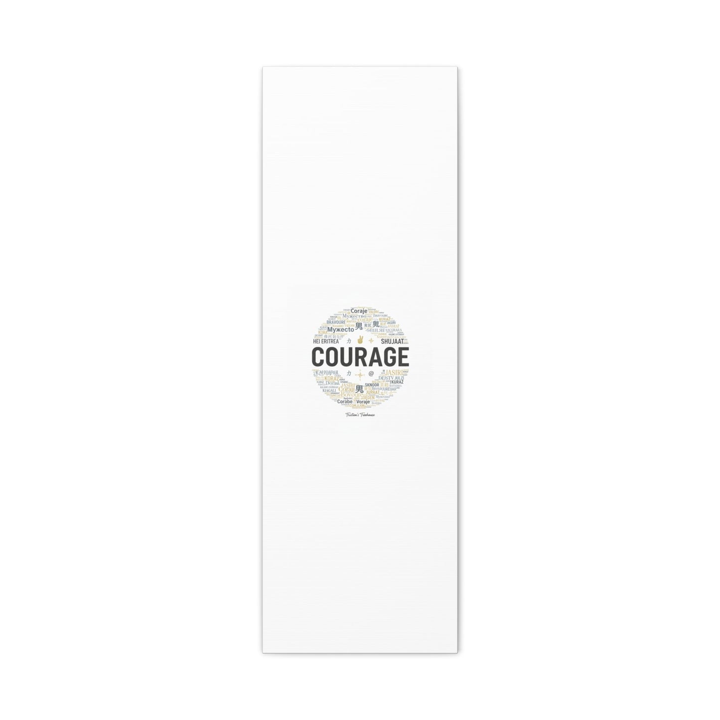 Courage Word Cloud Canvas | Fresh-Start Minimalism art print