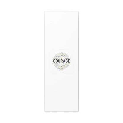 Courage Word Cloud Canvas | Fresh-Start Minimalism art print