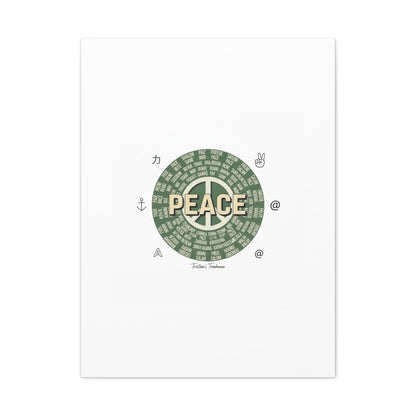 Peace doodle canvas | hand drawn sketch aesthetic, handwritten message