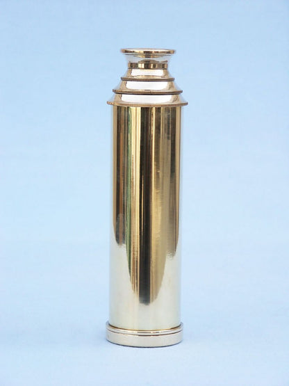 Deluxe Class Solid Brass Captain's Spyglass Telescope 15"" w/ Rosewood Box
