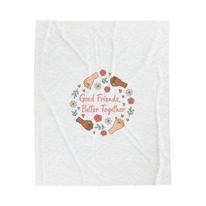 Good Friends Better Together Blanket | Friendship Valentine, Platonic Love