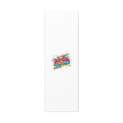 Stay Chill Crash Hard Canvas, neon graffiti crash out art | meltdown sticker style