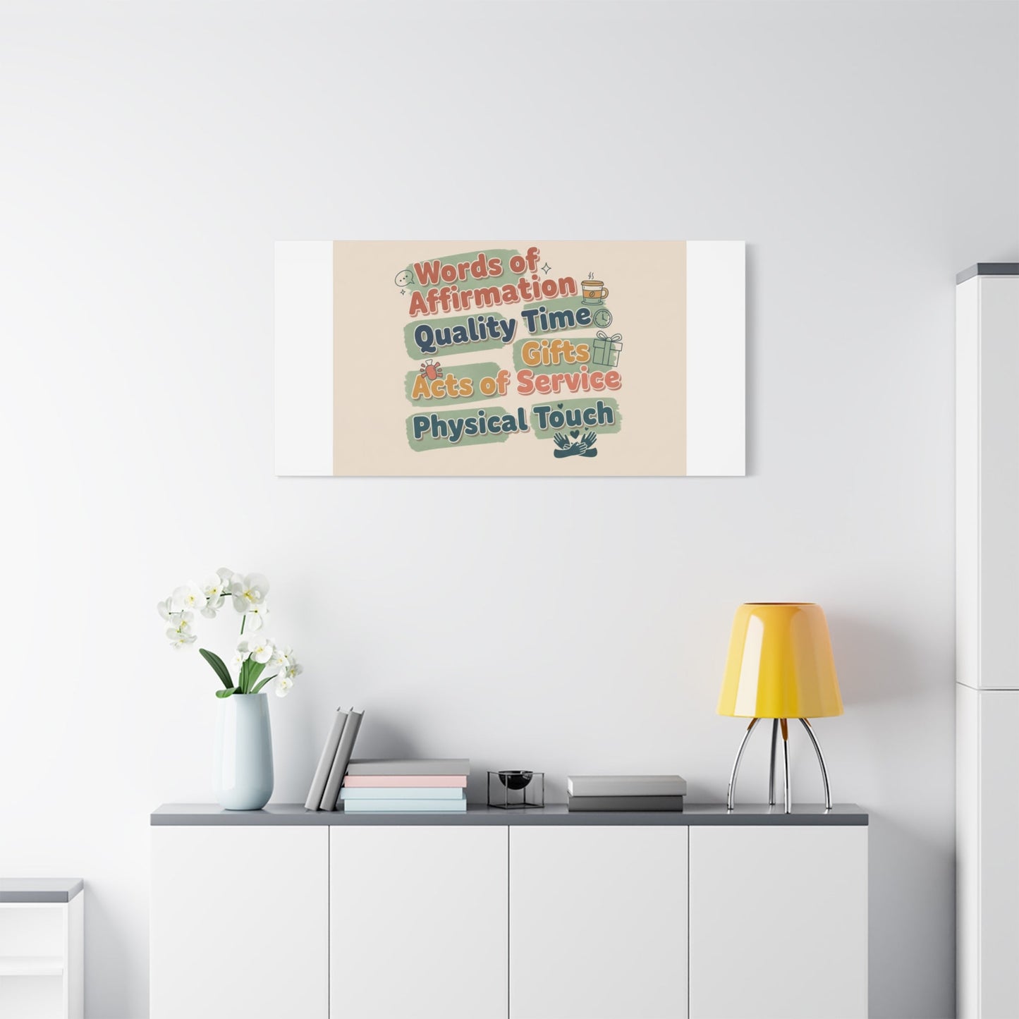 Love Languages List Matte Canvas Wall Art | love language meme, relationship humor
