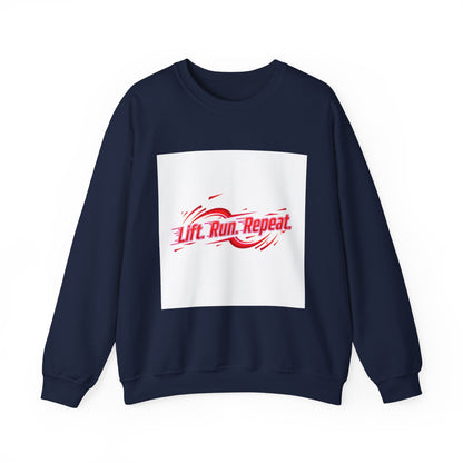 Lift. Run. Repeat. Sweatshirt | Fitness Shirt, Gym Motivation Activewear