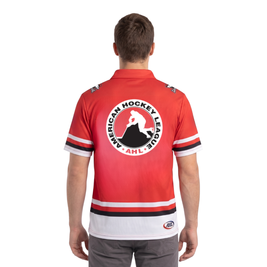 Charlotte Checkers AHL Licensed Replica Jersey Performance Polo Shirt