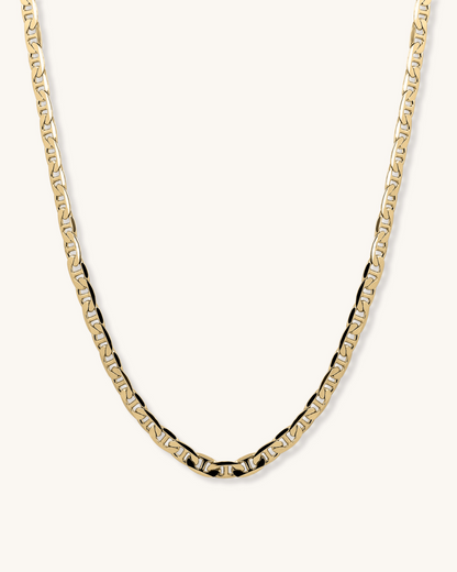 14K Gold 3.2mm Mariner Chain