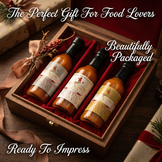 Hot Sauce 3-Pack Gift Set - Original, Habanero & Sweet Heat | Small Batch Restaurant Made | Lady May