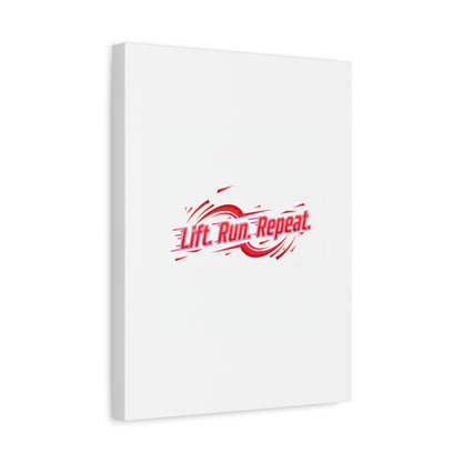 Lift Run Repeat Canvas | Fitness Wall Art, Gym Motivation