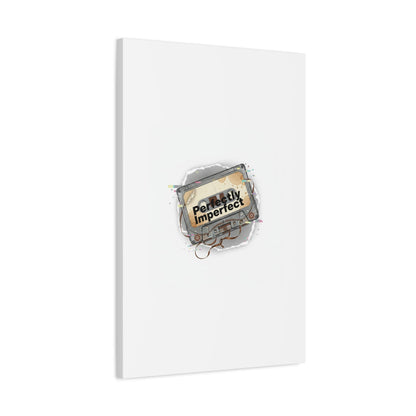 Perfectly Imperfect Cassette, Canvas Print | Analog Error, glitch art static