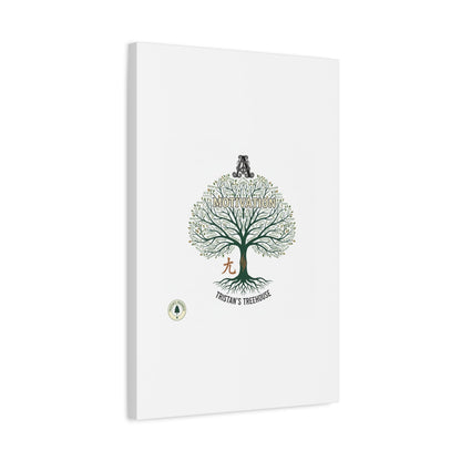 Handwritten Doodle Tree Canvas | Matte Stretched Wall Art