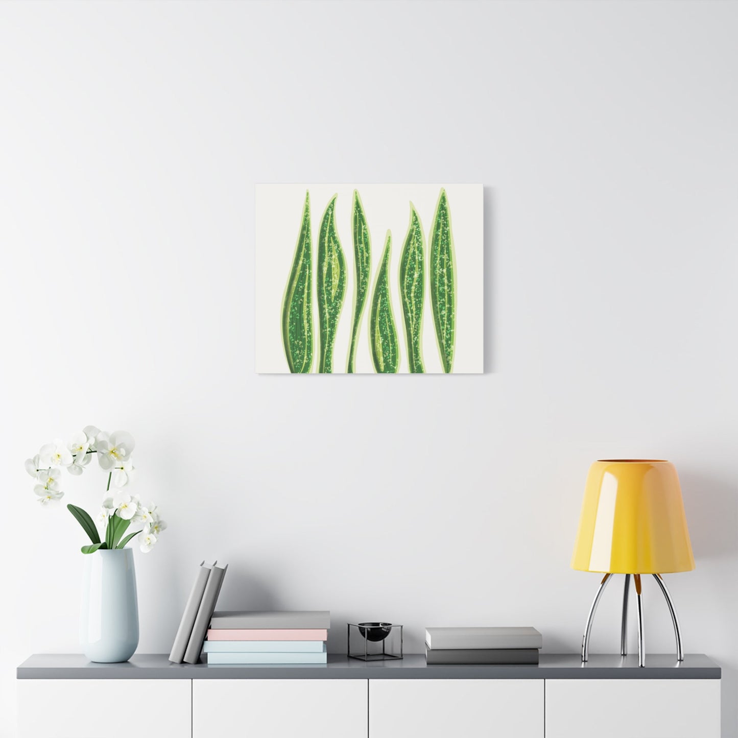 Snake Plant Canvas Print – Botanical Wall Art