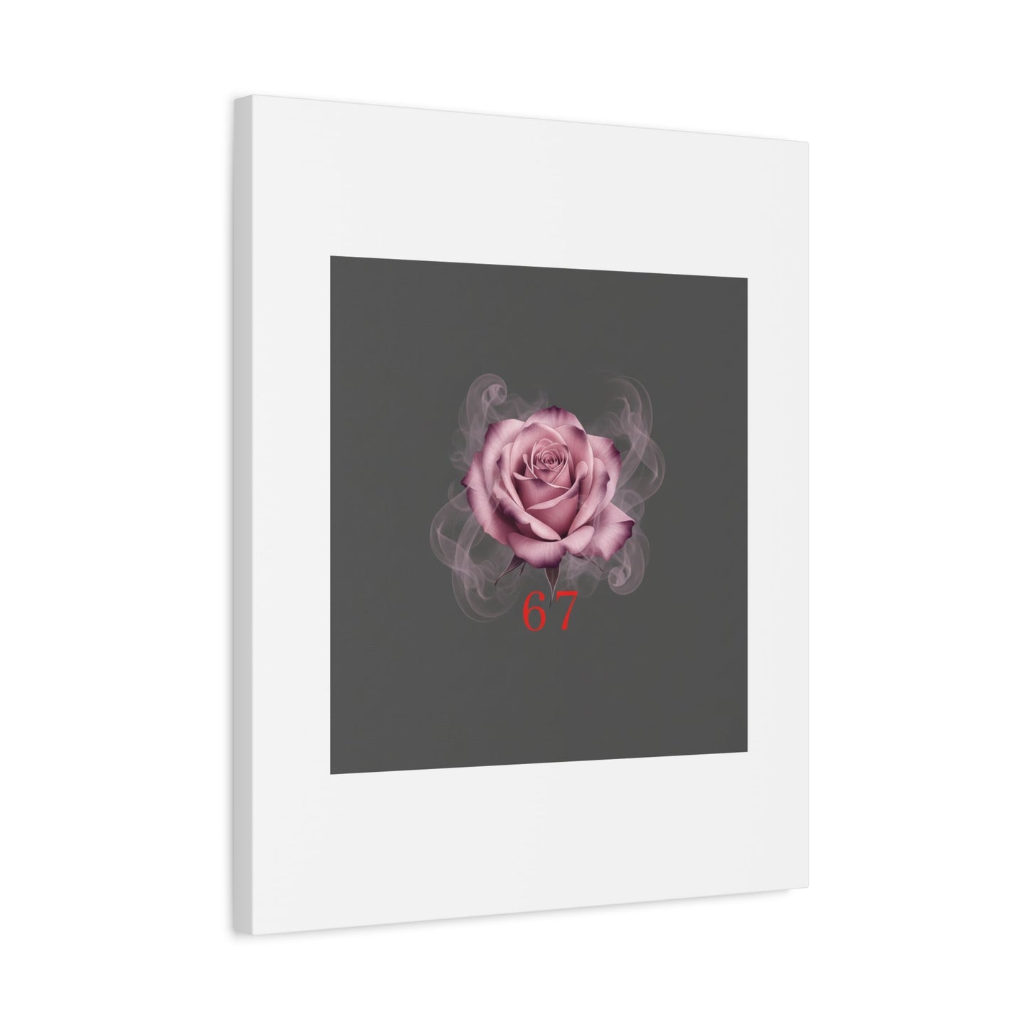 6 7 Valentine's Canvas | Viral Gothic Rose Wall Art | 6 7 Meaning Dark Romance