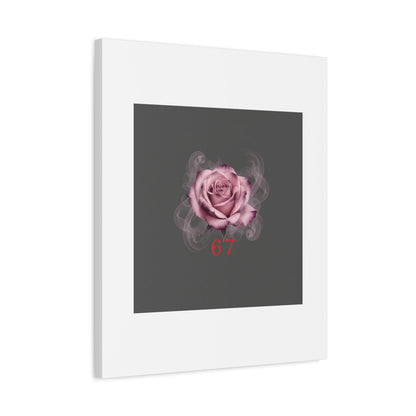 6 7 Valentine's Canvas | Viral Gothic Rose Wall Art | 6 7 Meaning Dark Romance
