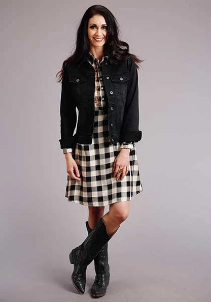 Stetson 00514 Buffalo Plaid (White) - Women's Dress