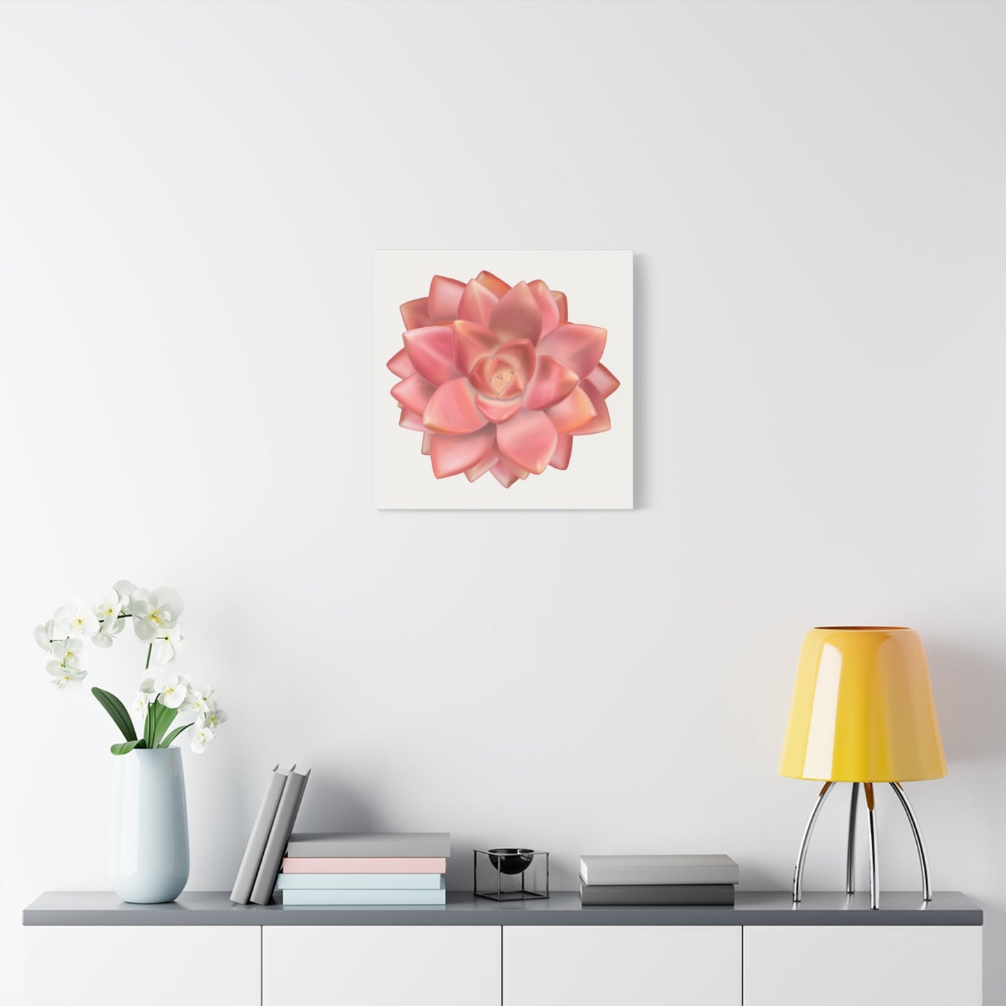 Graptosedum California Sunset Succulent Canvas Print – Botanical Wall Art