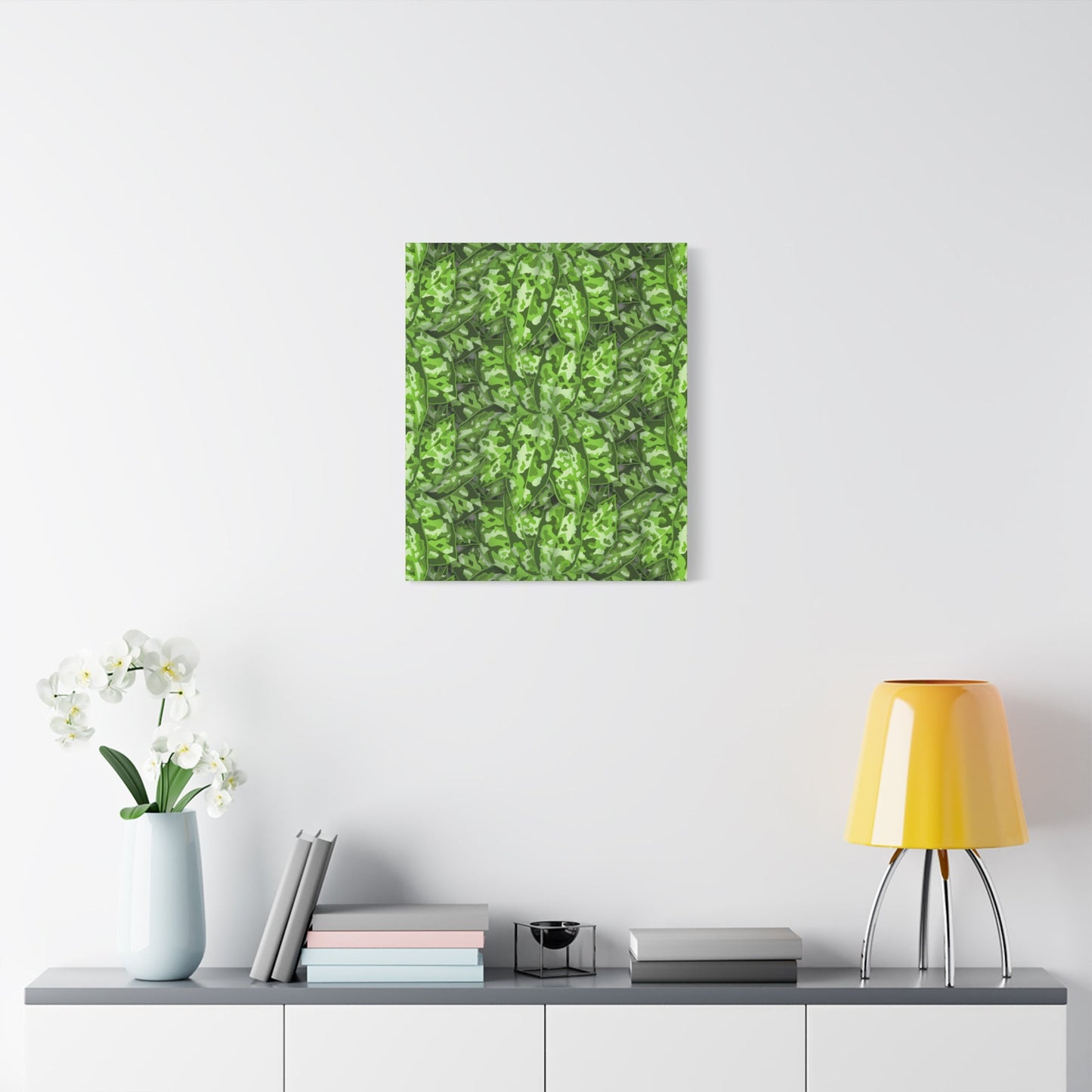 Aglaonema Pictum Canvas Print – Botanical Wall Art