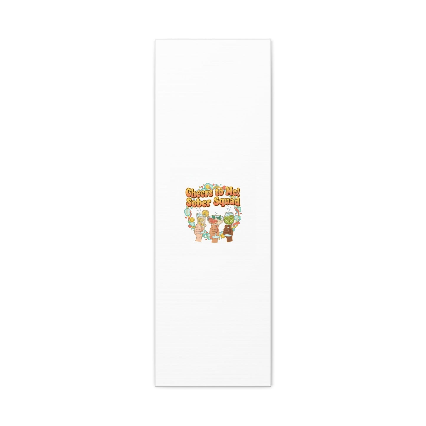 Cheers to Me Sober Squad Canvas | Dry January Mocktail Art