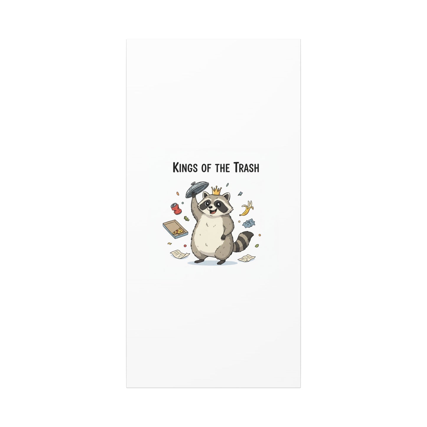 Kings of the Trash Canvas, Raccoon Doodle | Trash Panda, Goofy Critter Art