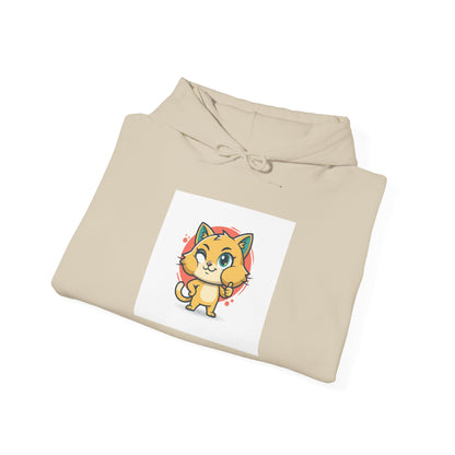 Cheeky Rodent Kitty Charm Hoodie | Rodent-Core, quirky animal design