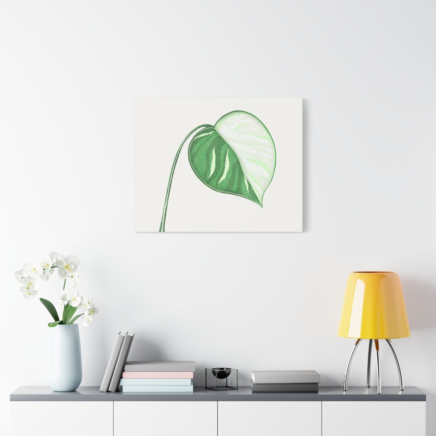 Monstera Albo Canvas Print – Botanical Wall Art